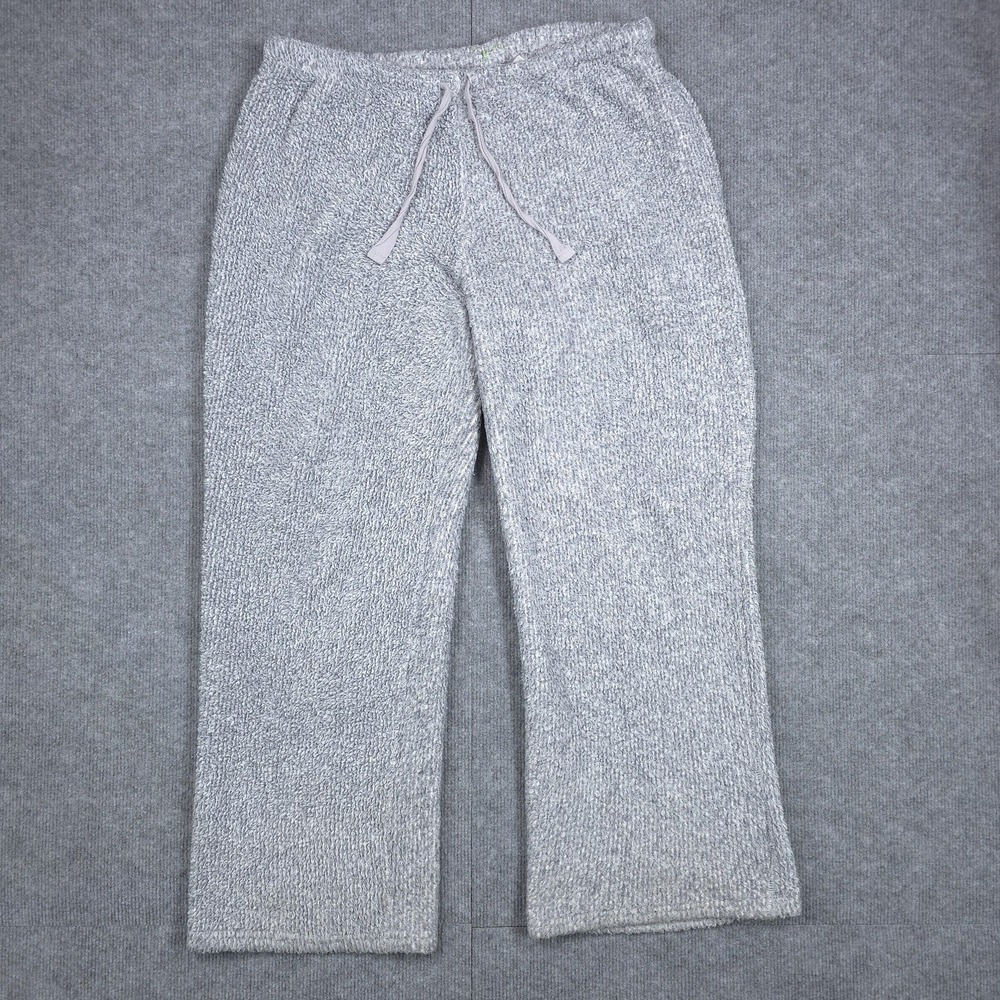 Jaclyn Intimates Lounge Pants Womens Large Gray Fleece Soft Cozy Loungewear